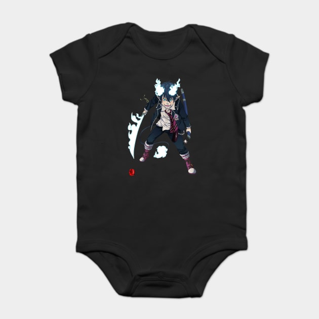 blue exorcist Baby Bodysuit by ArchiriUsagi